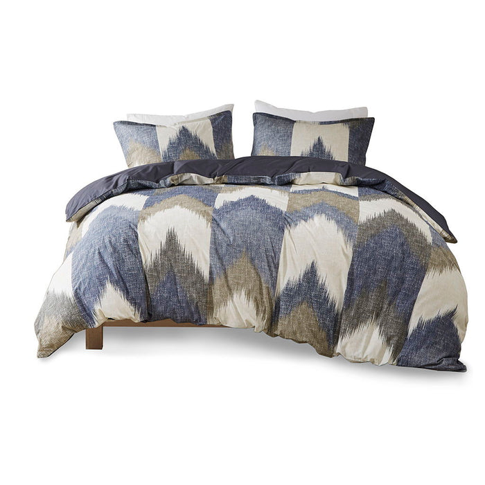 Alpine - 3 Piece Duvet Cover Mini Set - Navy - Simple Home Plus