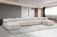 Ames - 7 Piece Fabric Modular U-Shaped Sectional - Simple Home Plus