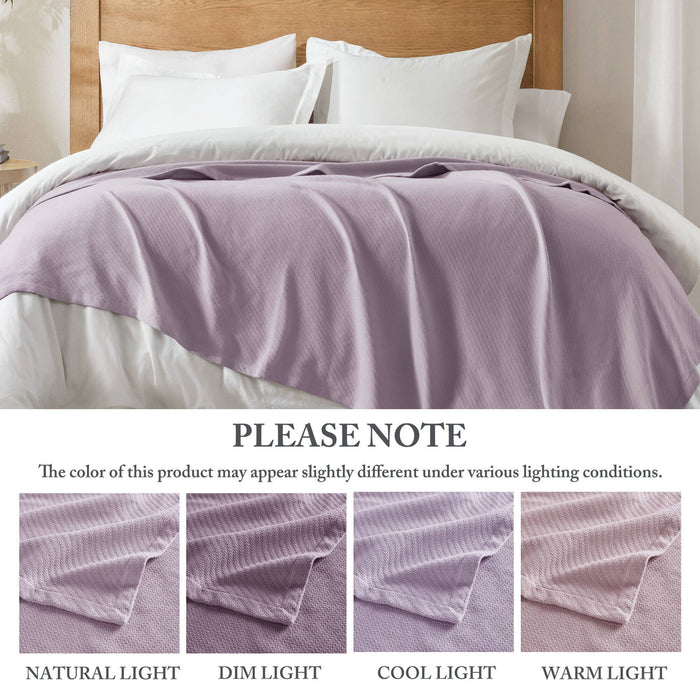 Liquid Cotton - Twin Blanket - Lilac