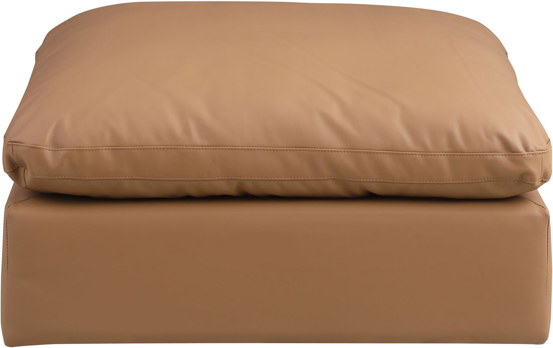 Comfy - Faux Leather Ottoman - Simple Home Plus