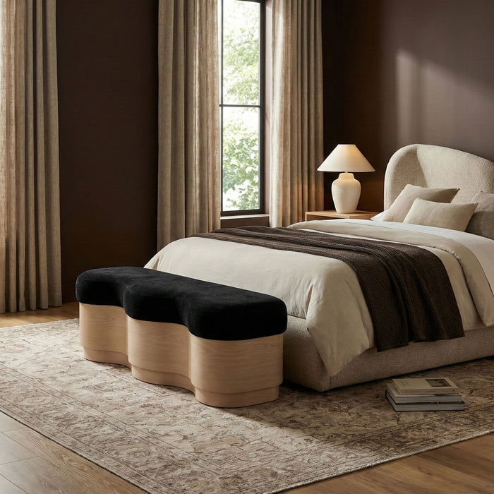 Savoy - Bench With Gold Base - Simple Home Plus