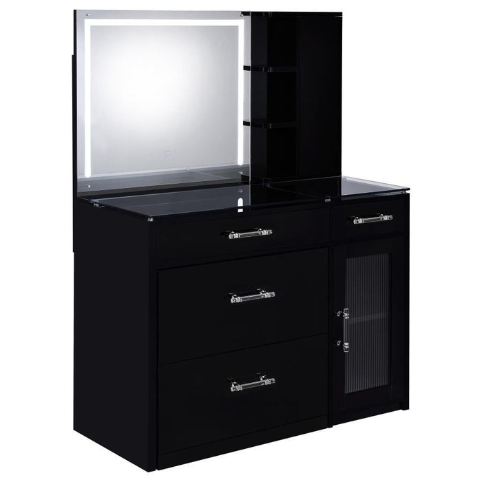 Flora - 2-Drawer Vanity Set With LED Mirror - Simple Home Plus