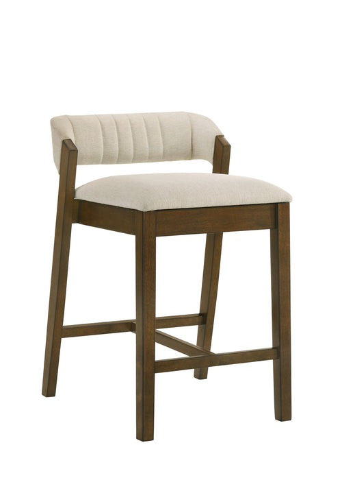 Landyn - 26" Sepia Brown Counter Height Rubberwood Barstool - Simple Home Plus