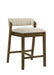 Landyn - 26" Sepia Brown Counter Height Rubberwood Barstool - Simple Home Plus