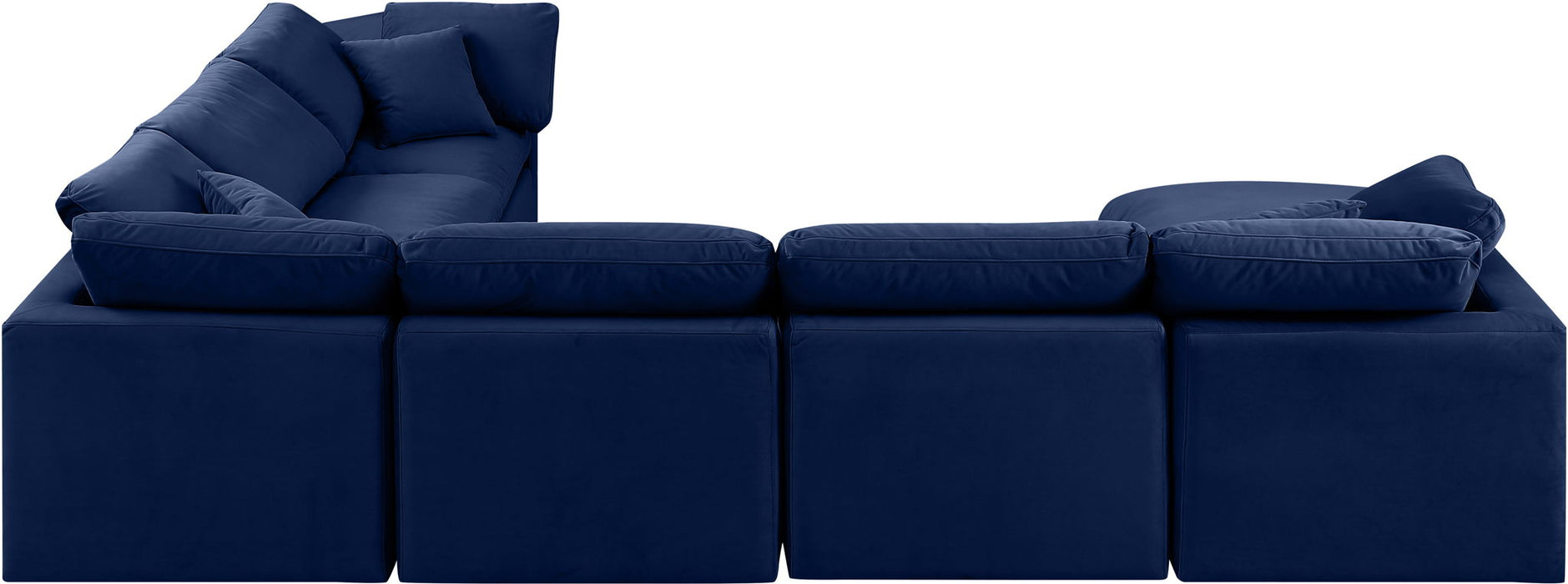 Indulge - Velvet 7 Piece Modular Sectional - Simple Home Plus