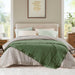 Windom - King Lightweight Down Alternative Blanket With Satin Trim - Green - Simple Home Plus