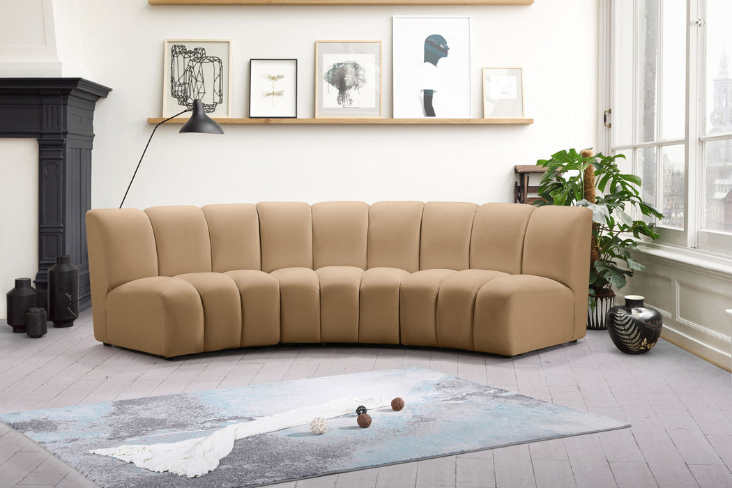 Infinity - 3 Piece Modular Sectional - Camel - Simple Home Plus