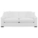 Ashlyn - Upholstered Sloped Arm Sofa - White - Simple Home Plus