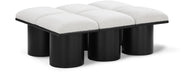 Pavilion - 6 Piece Modular Bench With Black Base - Simple Home Plus