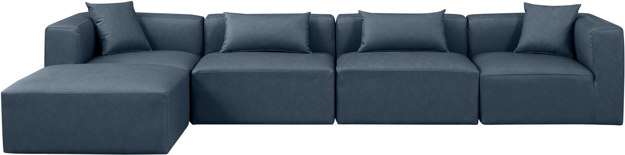 Cube - 5 Piece Modular Sectional With Chaise - Simple Home Plus