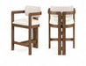 Ravina - Upholstered Counter Stool With Stained Brown Base - Simple Home Plus