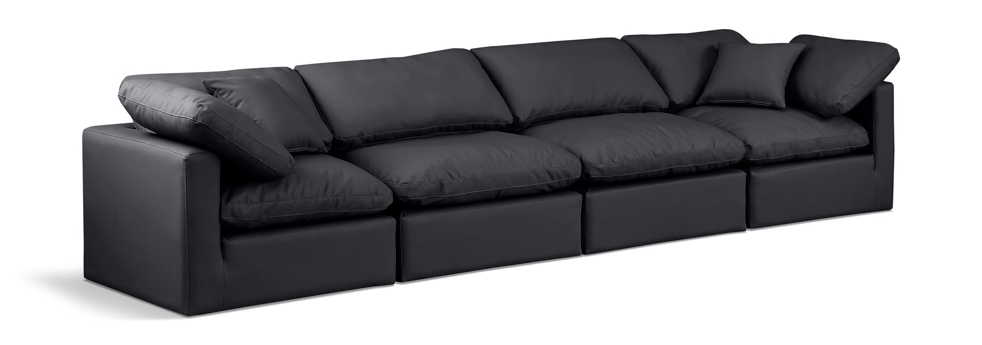 Indulge - Faux Leather 4 Seat Modular Sofa - Simple Home Plus