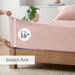 Blend Jersey Knit - 4 Piece Queen All Season Sheet Set - Blush - Simple Home Plus