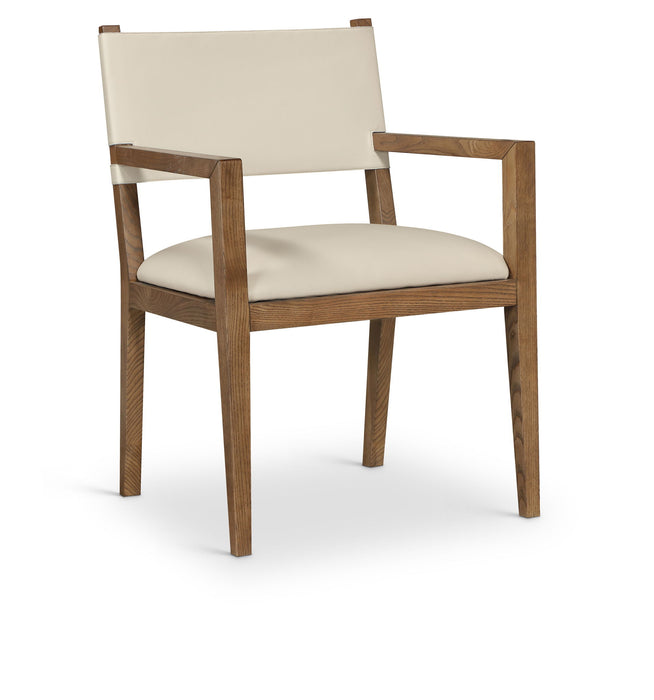 Avon - Vegan Leather Dining Arm Chair - Simple Home Plus