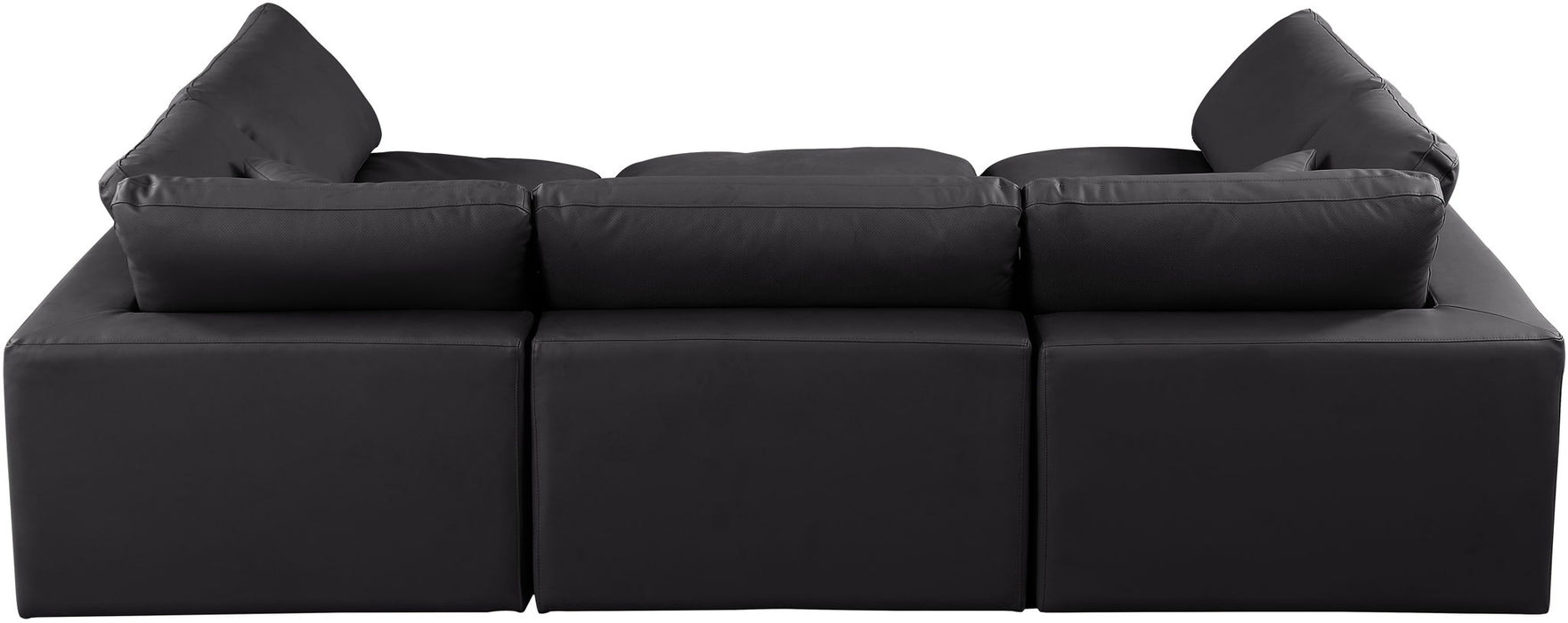Comfy - 6 Piece Faux Leather Sectional - Simple Home Plus
