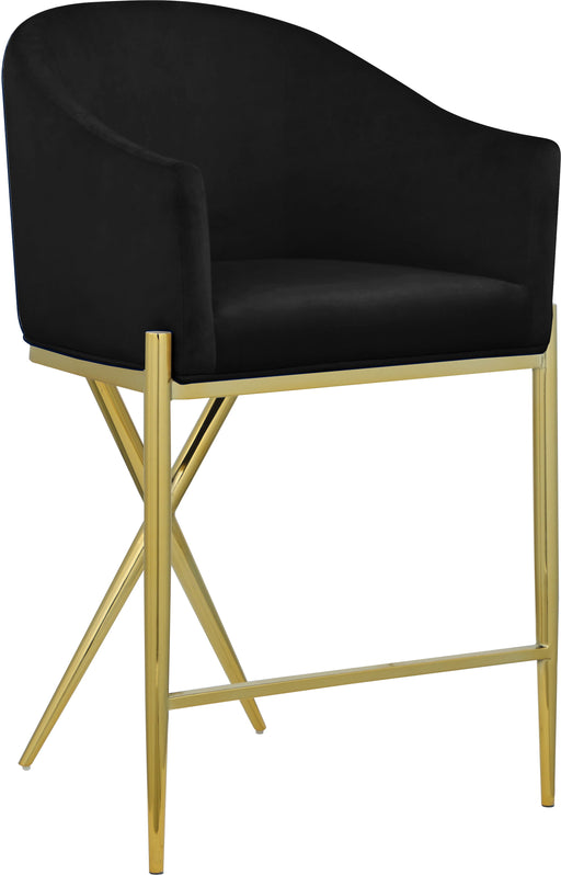 Xavier - Counter Stool with Gold Legs - Simple Home Plus