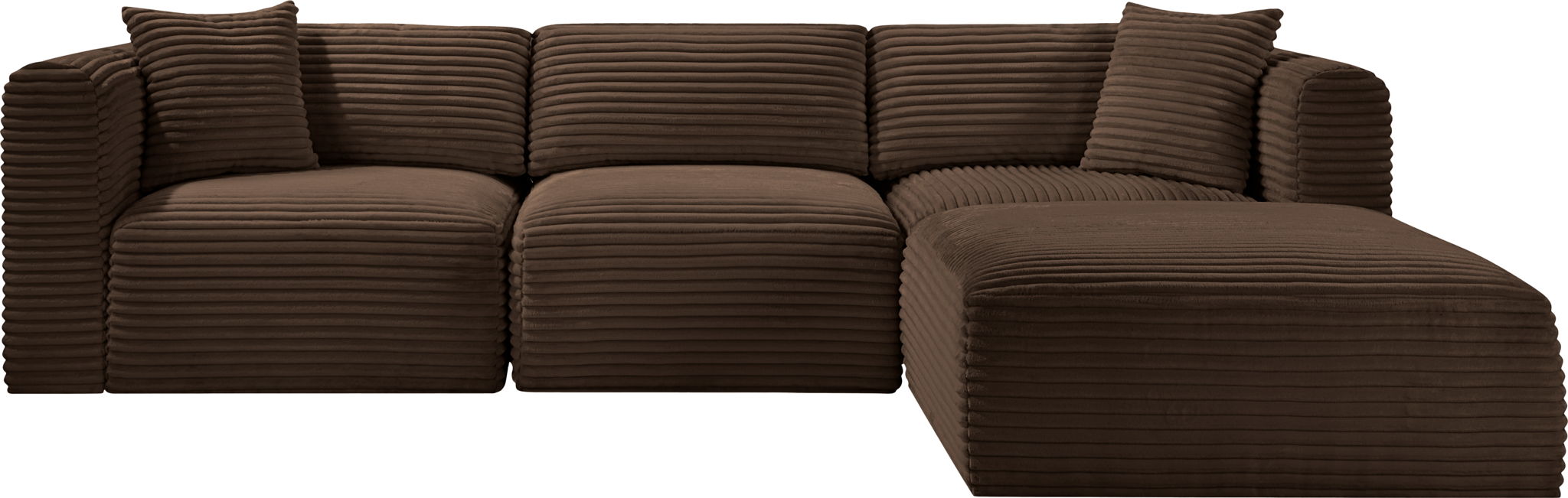Shaggy - 4 Piece Modular Sectional - Simple Home Plus