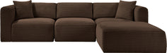 Shaggy - 4 Piece Modular Sectional - Simple Home Plus