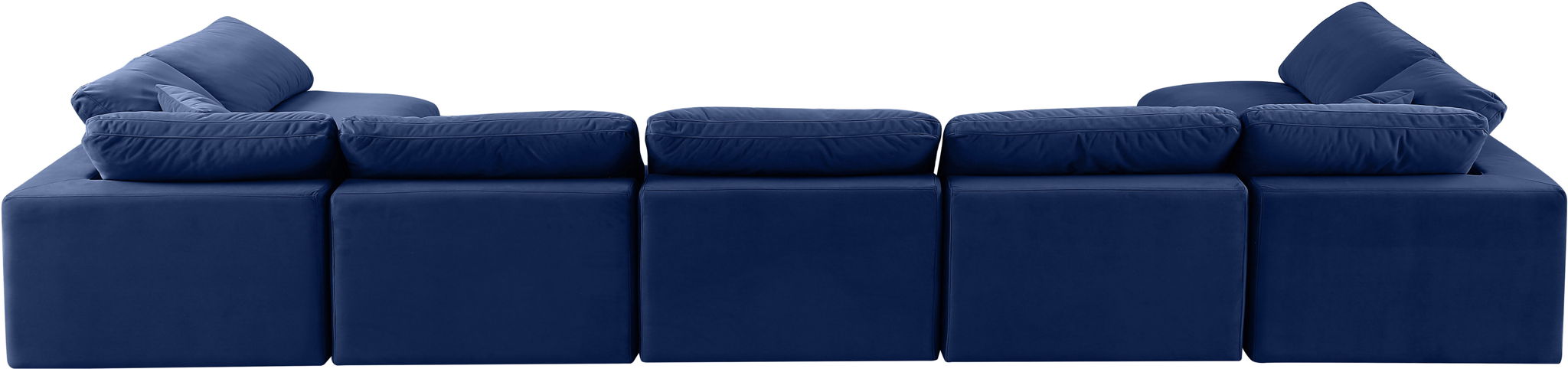 Comfy - 7 Piece Velvet Modular Armless Sectional - Simple Home Plus