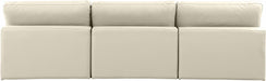 Comfy - Faux Leather Modular Armless Sofa 3 Seats - Simple Home Plus