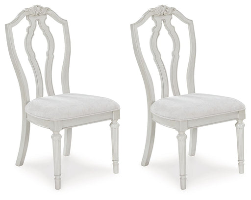 Montelaine - Antique White - Dining Upholstered Side Chair (Set of 2) - Simple Home Plus