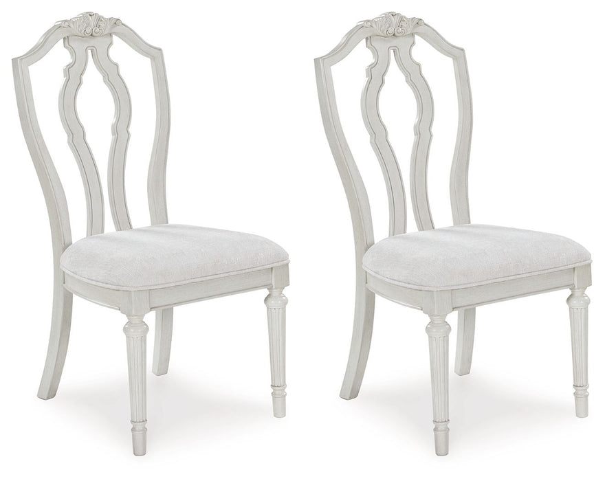 Montelaine - Antique White - Dining Upholstered Side Chair (Set of 2) - Simple Home Plus