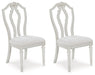 Montelaine - Antique White - Dining Upholstered Side Chair (Set of 2) - Simple Home Plus