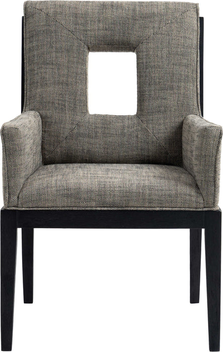 Gwendolyn - Dining Arm Chair With Black Frame - Simple Home Plus