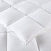 Signature - King Dobby Cotton Down Alternative Comforter - White - Simple Home Plus