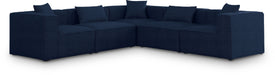 Cube - Linen 5 Piece Modular Corner Sectional - Simple Home Plus