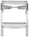 Chaseton - Clear / Silver Finish - Accent Table - Simple Home Plus