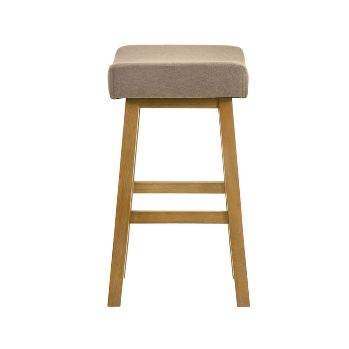 Lenon - Modern Farmhouse Wood Counter Height Kitchen Bar Stool - Simple Home Plus