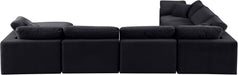 Comfy - 7 Piece Velvet Modular Sectional With Chaise - Simple Home Plus