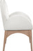 Waldorf - Chenille Dining Arm Chair With Natural Legs - Simple Home Plus