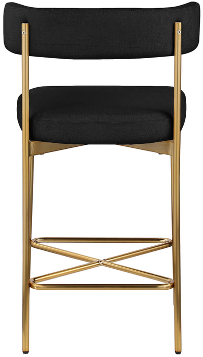 Rivage - Durable Stool With Gold Frame (Set of 2) - Simple Home Plus