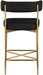 Rivage - Durable Stool With Gold Frame (Set of 2) - Simple Home Plus