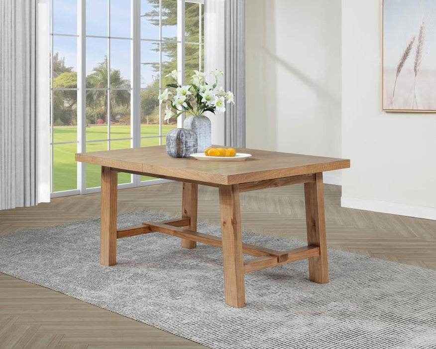 Middleton - Extension Leaf Dining Table - Natural Brown - Simple Home Plus