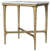 Baldwin - Rectangular Marble Top Side Table - White And Gold - Simple Home Plus