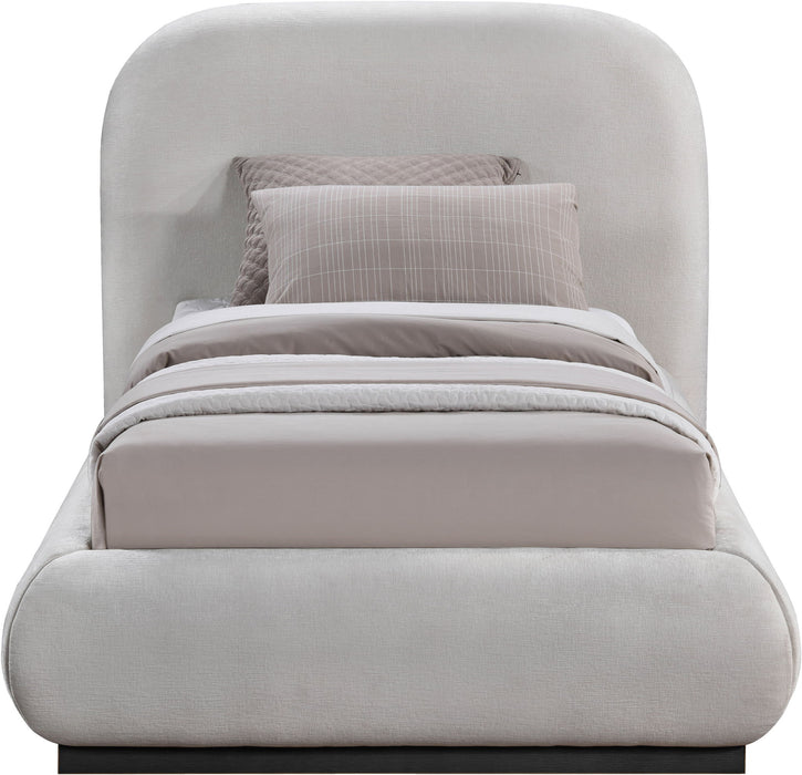 Vaughn - Chenille Bed With Black Base - Simple Home Plus