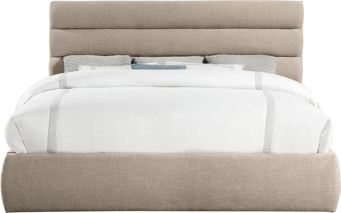 Adam - Linen Fabric Bed With 52" Headboard - Simple Home Plus