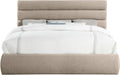 Adam - Linen Fabric Bed With 52" Headboard - Simple Home Plus