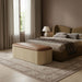 Velden - Upholstered Storage Bench With Stained Natural Base - Simple Home Plus
