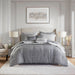 Royce - 10 Piece King Luxury Comforter Set - Gray - Simple Home Plus