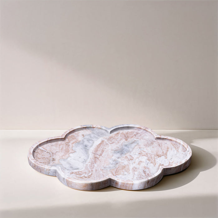 Rimini - Marble Clover Shaped Tray - Simple Home Plus