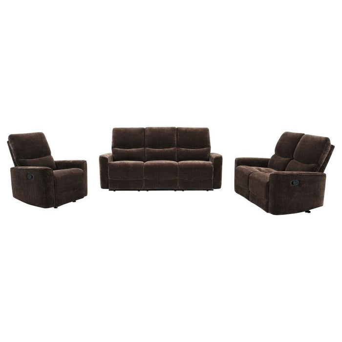 Navarro - Upholstered Reclining Sofa Set - Simple Home Plus