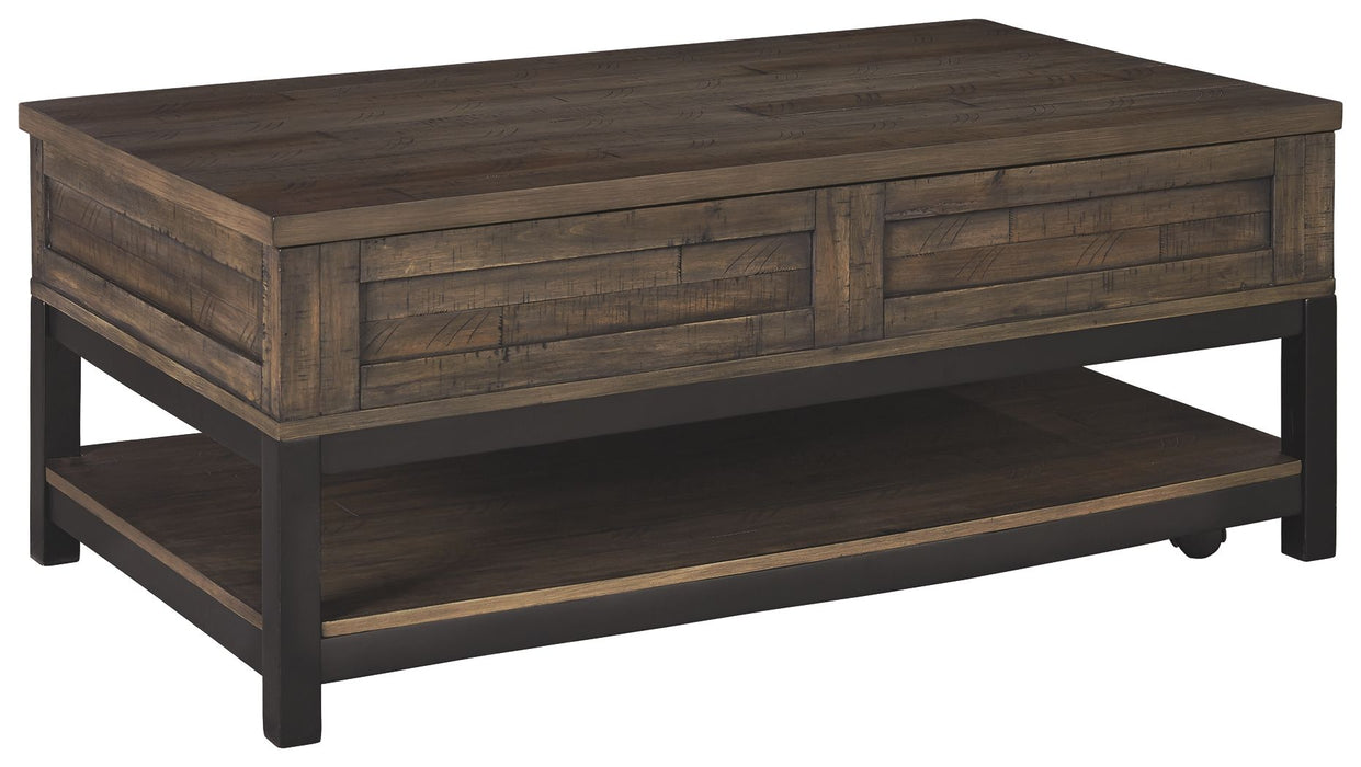 Johurst - Grayish Brown - LIFT TOP COCKTAIL TABLE - Simple Home Plus