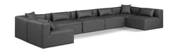 Cube - 7 Piece Modular U-Shaped Sectional - Simple Home Plus