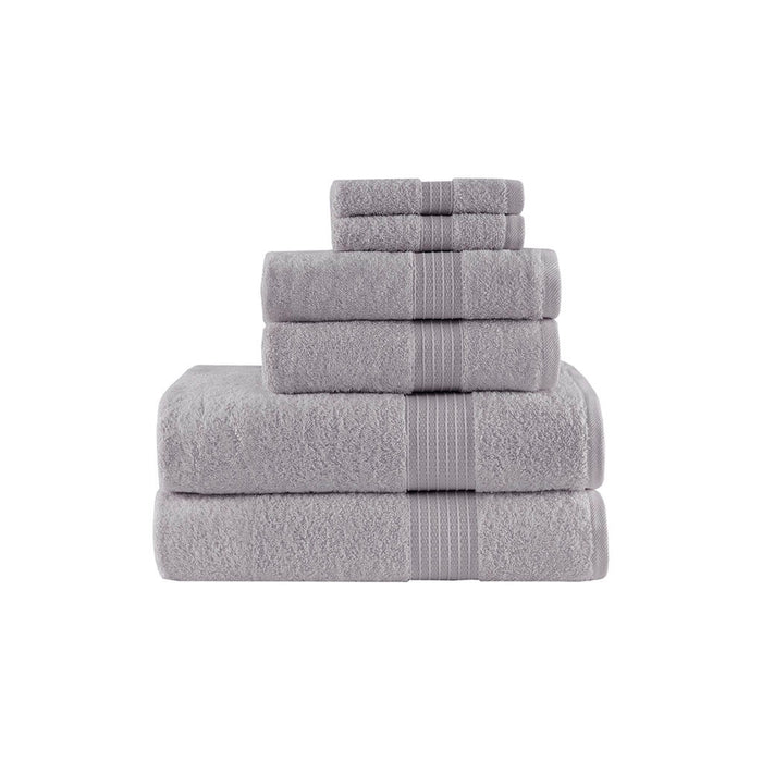 Organic - 6 Piece Towel Set - Gray - Simple Home Plus
