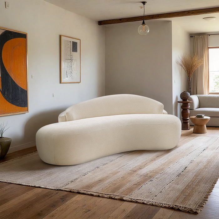 Caspian - Chenille Fabric Upholstered Loveseat - Simple Home Plus
