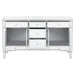 Duchess - 5-Drawer Mirrored Storage Accent Cabinet - Silver - Simple Home Plus